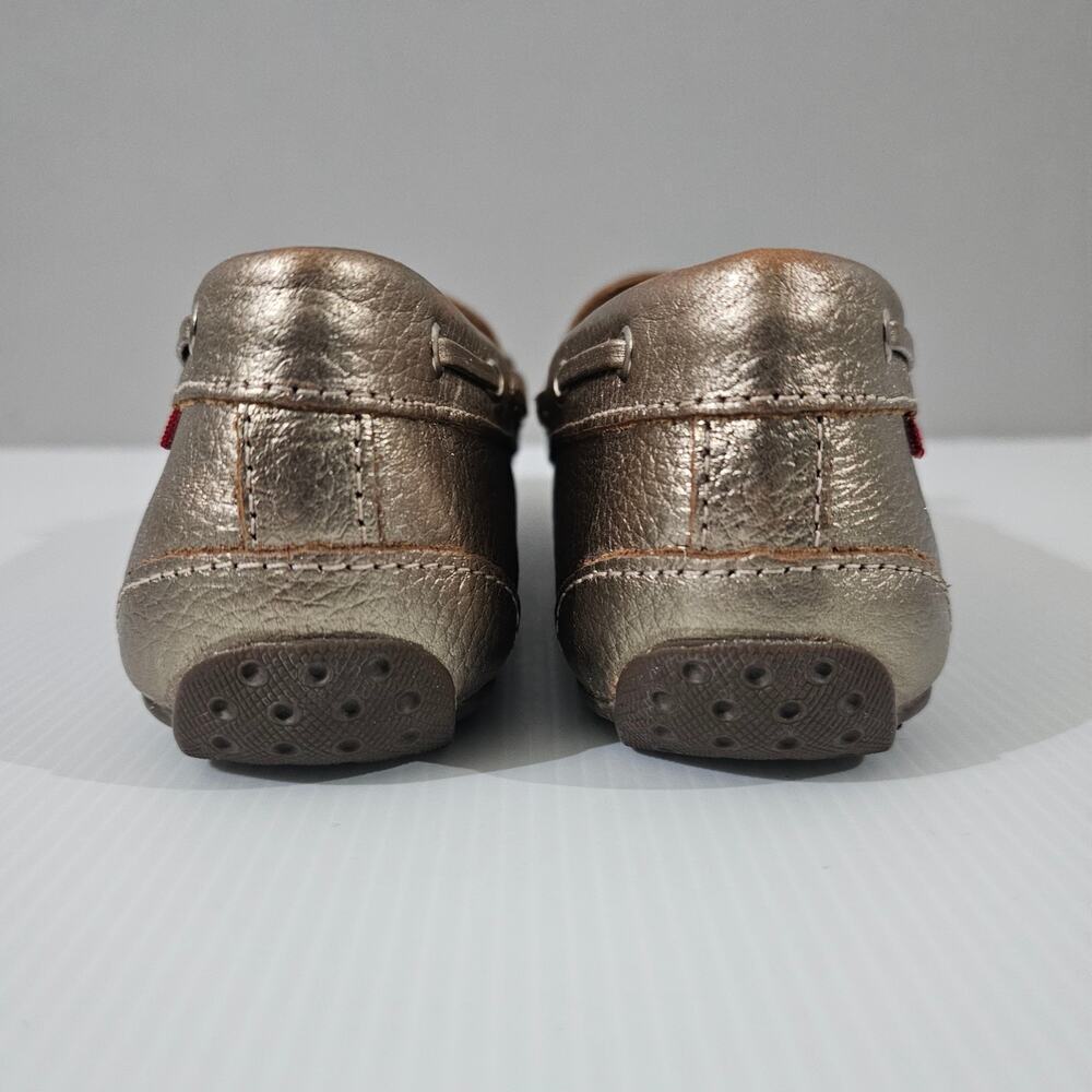 Marc Joseph Elmwood Ave Loafer Womens 11 Metallic Gold Leather Driving Moccasin - Picture 11 of 15
